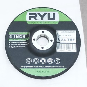 RYU GRINDING WHEEL DOUBLE LAYER 4 INCH 100 X 6 X 16 MM